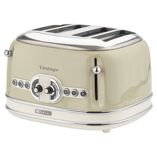 Ariete Vintage 4 Slice Toaster Cream
