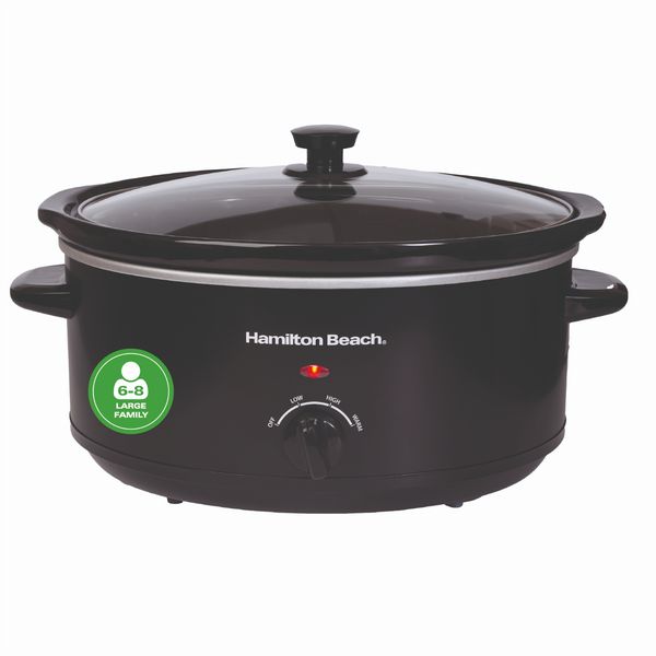 Hamilton Beach 6.5L Slow Cooker Black