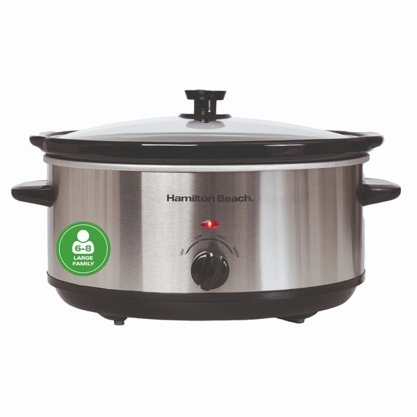 Hamilton Beach 6.5L Slow Cooker Silver